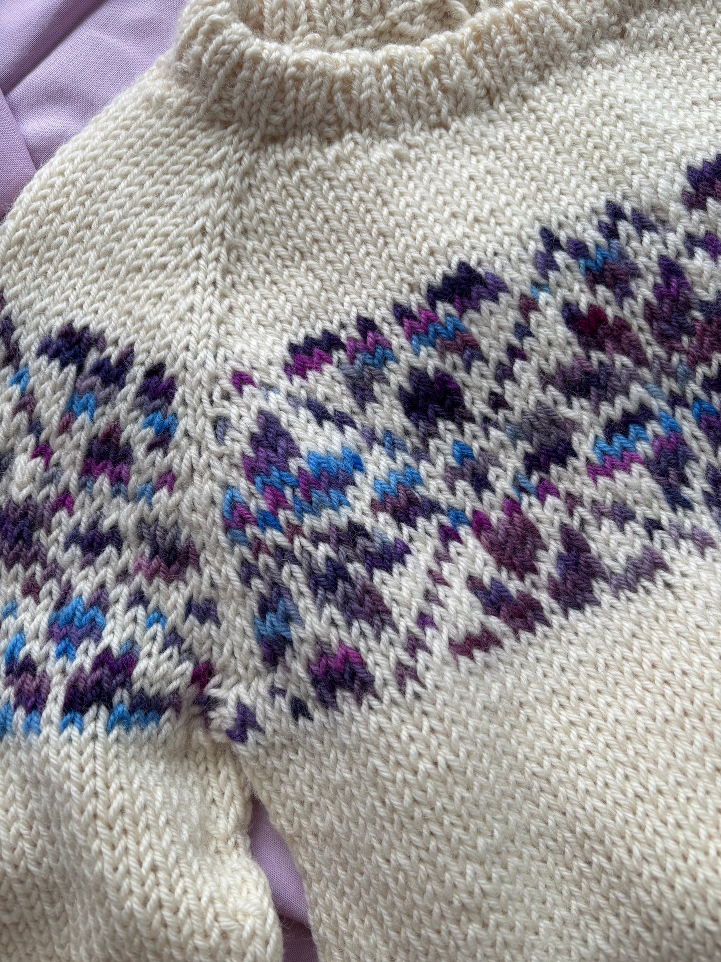 Nora Sweater Junior - Strikkekit / Naturhvid + Terrific Twos