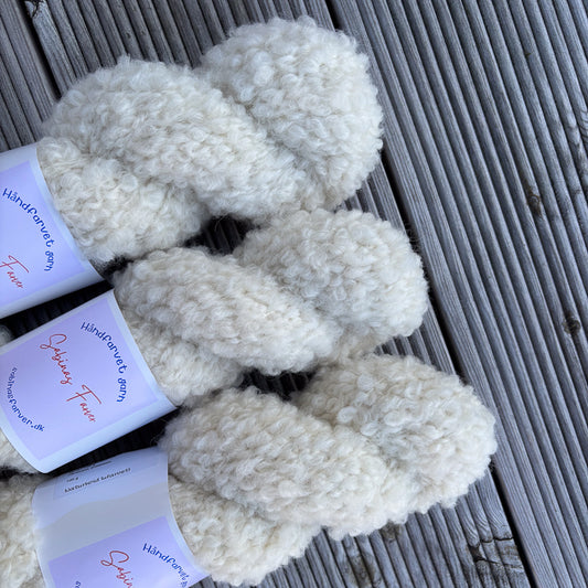 Teddy Bouclé / Naturhvid (ufarvet)