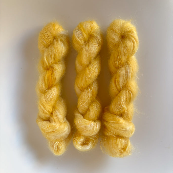 Silk Mohair Sparkle / Bananas