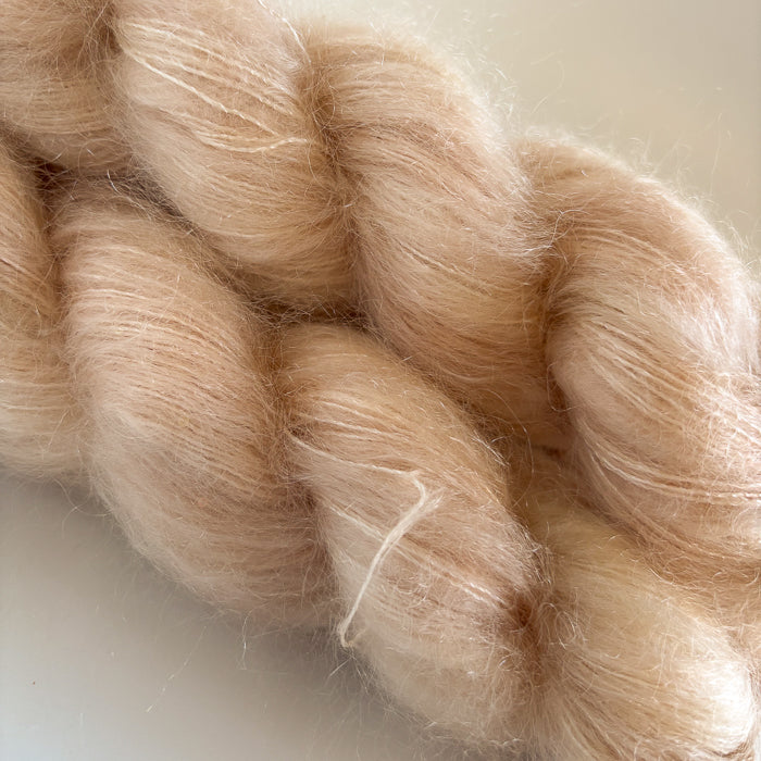 Silk Mohair Sparkle / Cappuccino