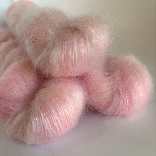 Silk Mohair Sparkle / Make Me Blush