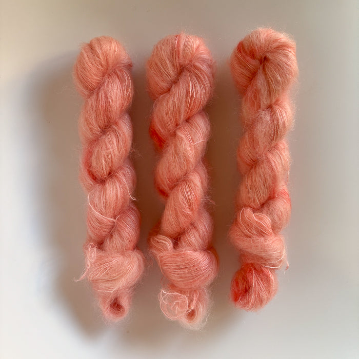 Silk Mohair Sparkle / Peach Me