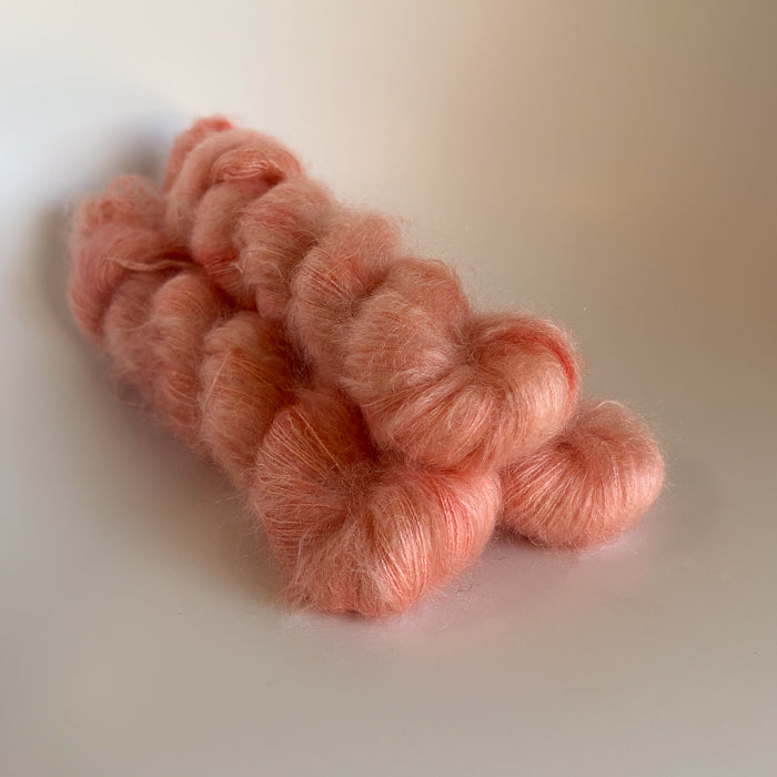 Silk Mohair Sparkle / Peach Me