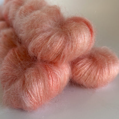 Silk Mohair Sparkle / Peach Me