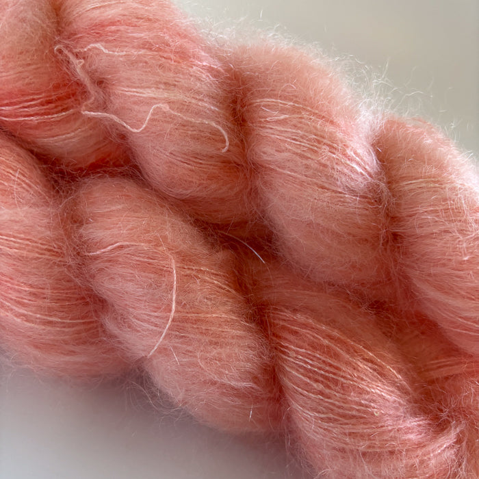 Silk Mohair Sparkle / Peach Me