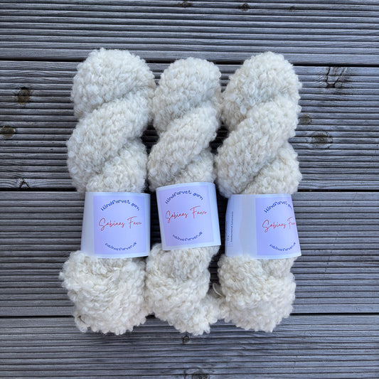 Teddy Bouclé / Naturhvid (ufarvet)